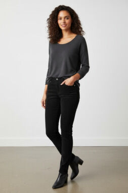 DKNY Jeans Women's Black Corduroy Pants Size 10